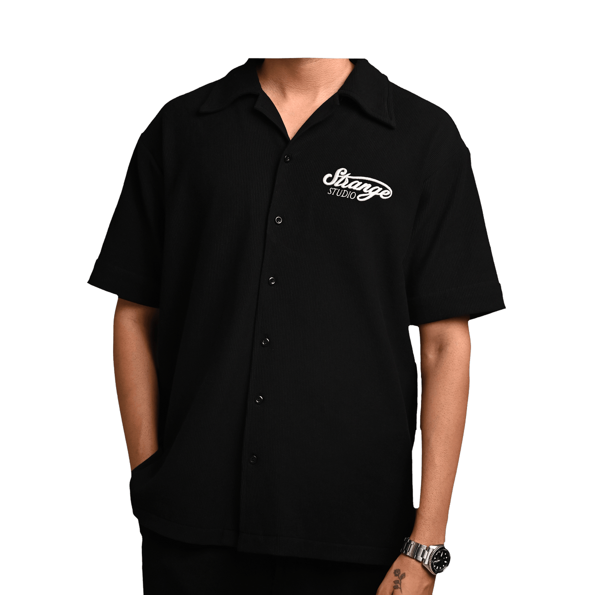 Strange Black Resort Shirt